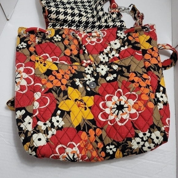Vera Bradley Bittersweet Convertible Backpack Tote Bag Retired Print